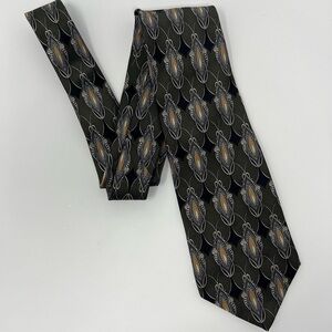 Zylos George Machado Patterned‎ 100% Silk Neck Tie, office, formal, work, suit